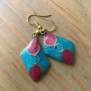 🇳🇵 Nepalese Tibetan Boho Ethnic Antique Earrings